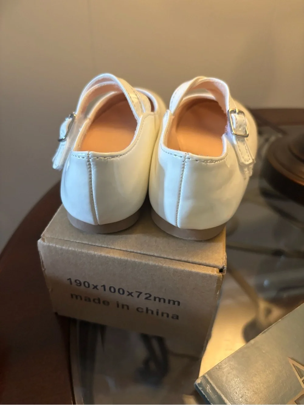 Girls Patent Mary Jane Shoes in White - Classic Kids Dress Shoe